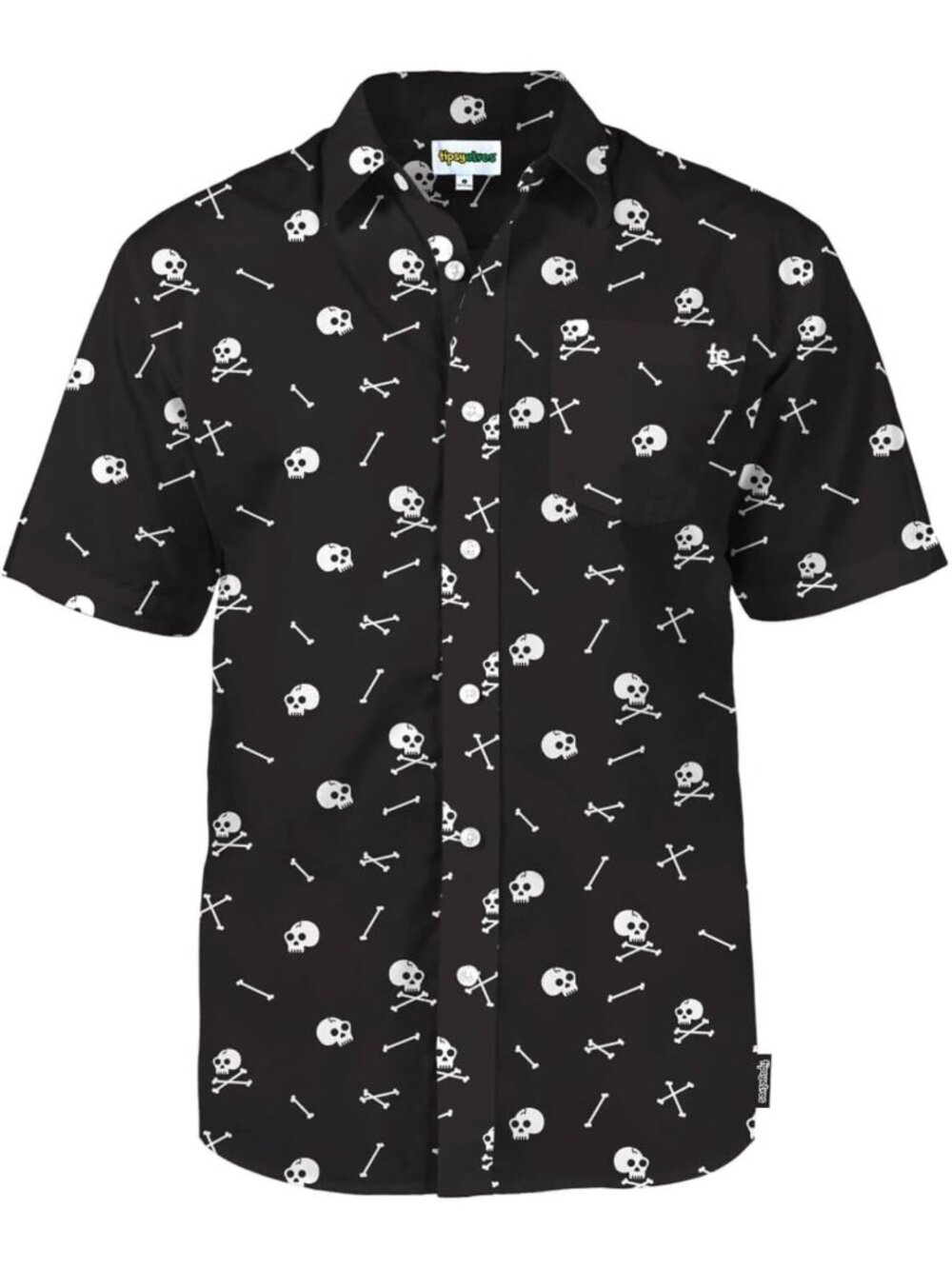 Spooky Halloween Button Down Shirt for Men - Fun Party Wear, Comfortable Blend